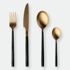 BergHOFF GEM 40Pcs Dinnerware & Flatware Set, Black & Gold -Tools Verkaufsladen M05413821328348 1263928712 scaled