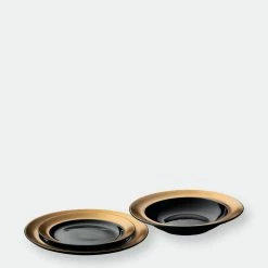 BergHOFF GEM 40Pcs Dinnerware & Flatware Set, Black & Gold -Tools Verkaufsladen M05413821328348 1417401922 scaled