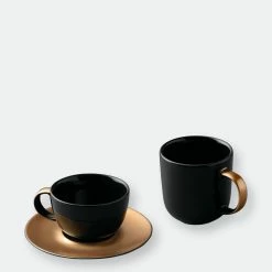 BergHOFF GEM 40Pcs Dinnerware & Flatware Set, Black & Gold -Tools Verkaufsladen M05413821328348 1900779270 scaled