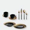 BergHOFF GEM 40Pcs Dinnerware & Flatware Set, Black & Gold -Tools Verkaufsladen M05413821328348 2372162124 scaled