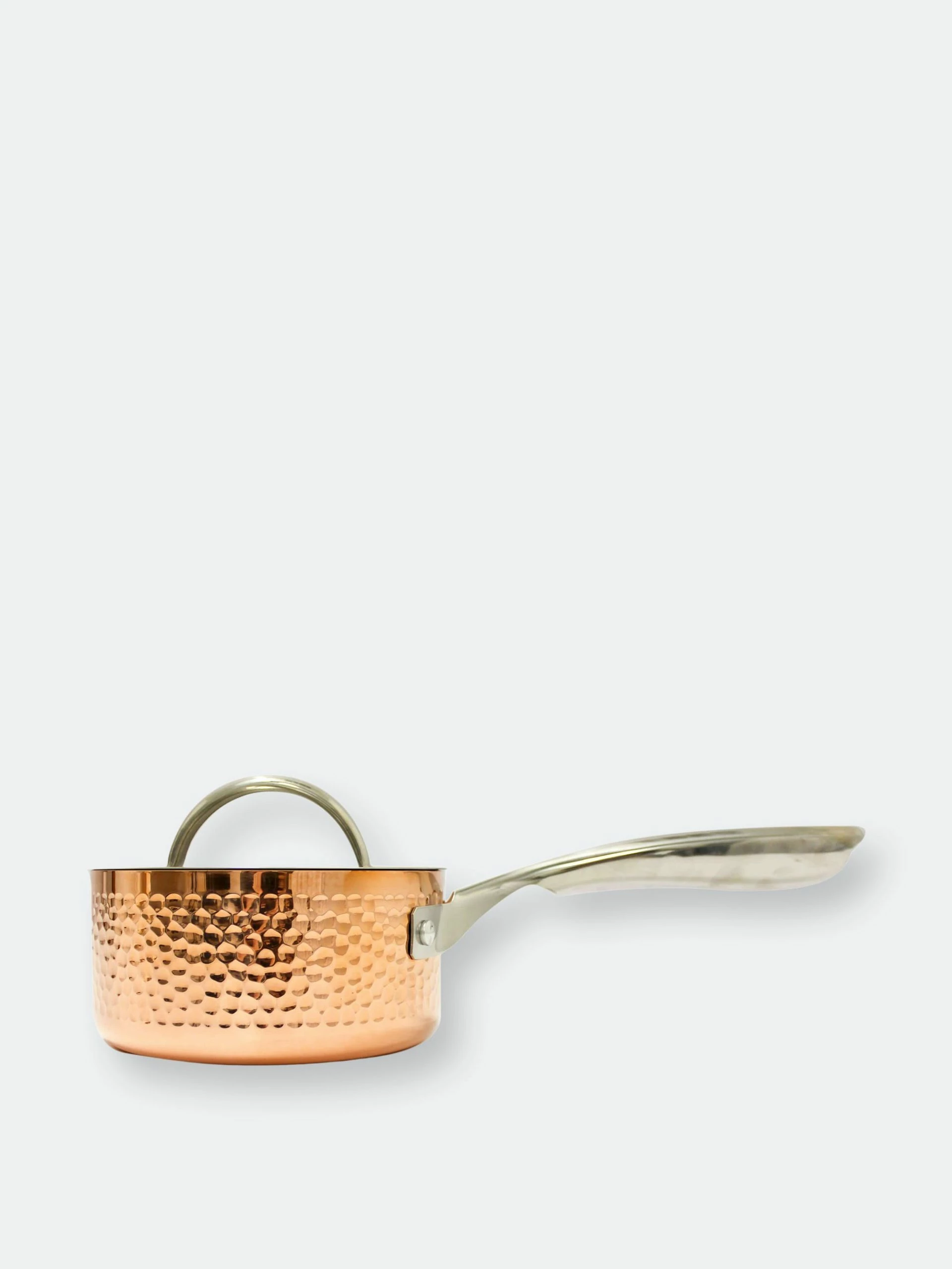 Berghoff Copper Tri-Ply 1 Qt. Covered Saucepan, Hammered 3 Berghoff Copper Tri-Ply 1 Qt. Covered Saucepan, Hammered
