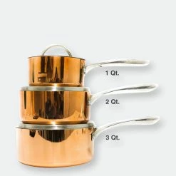 Berghoff Copper Tri-Ply 1 Qt. Covered Saucepan, Polished -Tools Verkaufsladen M05413821333250 3244075298 scaled
