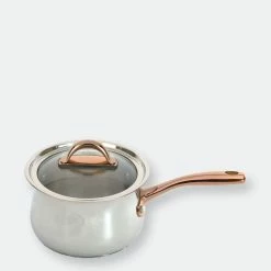 BergHOFF Ouro Gold 18/10 SS 6.25" Saucepan With Glass Lid