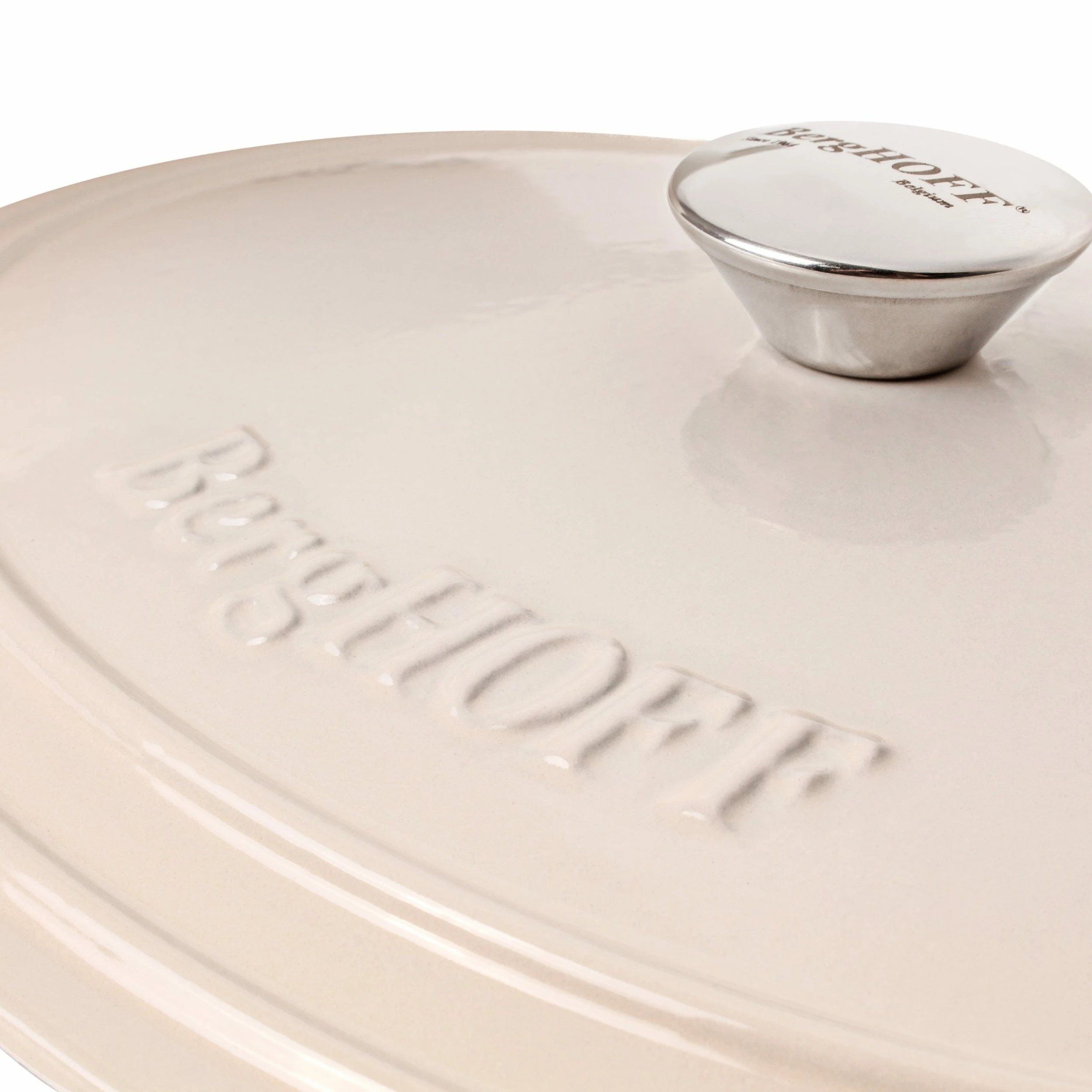 BergHOFF Neo 8Qt Cast Iron Oval Covered Dutch Oven - Meringue 7 BergHOFF Neo 8Qt Cast Iron Oval Covered Dutch Oven - Meringue – Bild 5