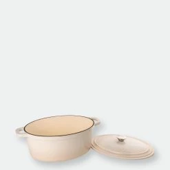 BergHOFF 5qt Cast Iron Oval Covered Dutch Oven, Meringue 10 BergHOFF 5qt Cast Iron Oval Covered Dutch Oven, Meringue -Tools Verkaufsladen M05413821338125 1274488549 scaled