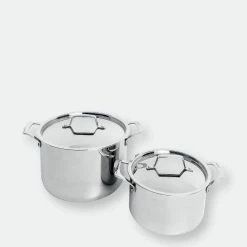 BergHoff Professional Stainless Steel 10/18 Tri-Ply 4Qt Stock Pot With SS Lid, 8" -Tools Verkaufsladen M05413821341019 1800363829 scaled