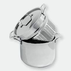 BergHOFF Professional Stainless Steel 10/18 Tri-Ply 8 Qt Stock Pot With SS Lid, 9.5" -Tools Verkaufsladen M05413821341101 319319816 scaled