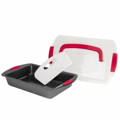BergHOFF 11 Piece Perfect Slice Bakeware Set - Grey And Red -Tools Verkaufsladen M05413821346779 3253329026 scaled