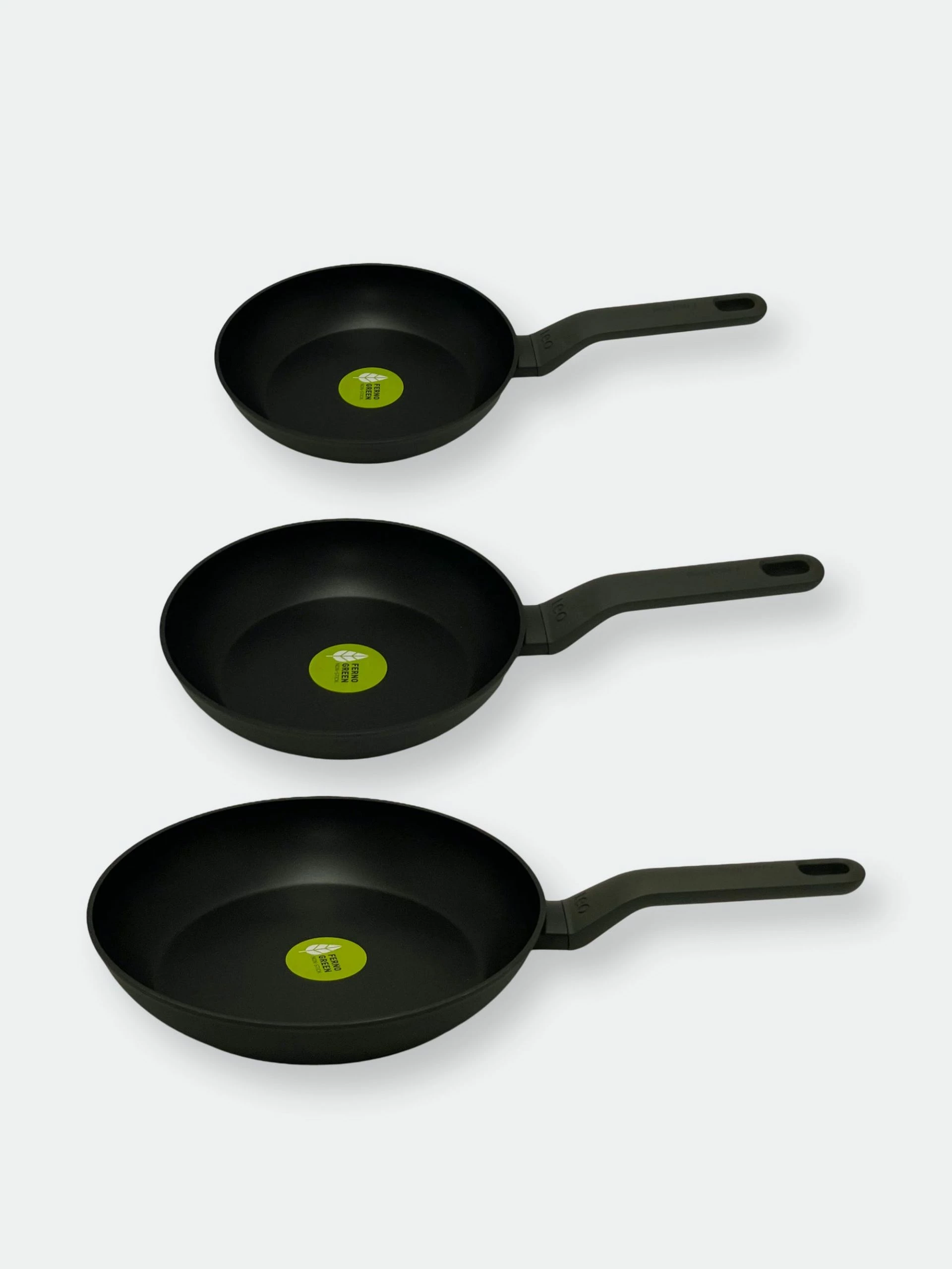 BergHOFF 3Pc Leo Fry Pan Set, Dark Grey (8", 10" & 11") 3 BergHOFF 3Pc Leo Fry Pan Set, Dark Grey (8", 10" & 11")