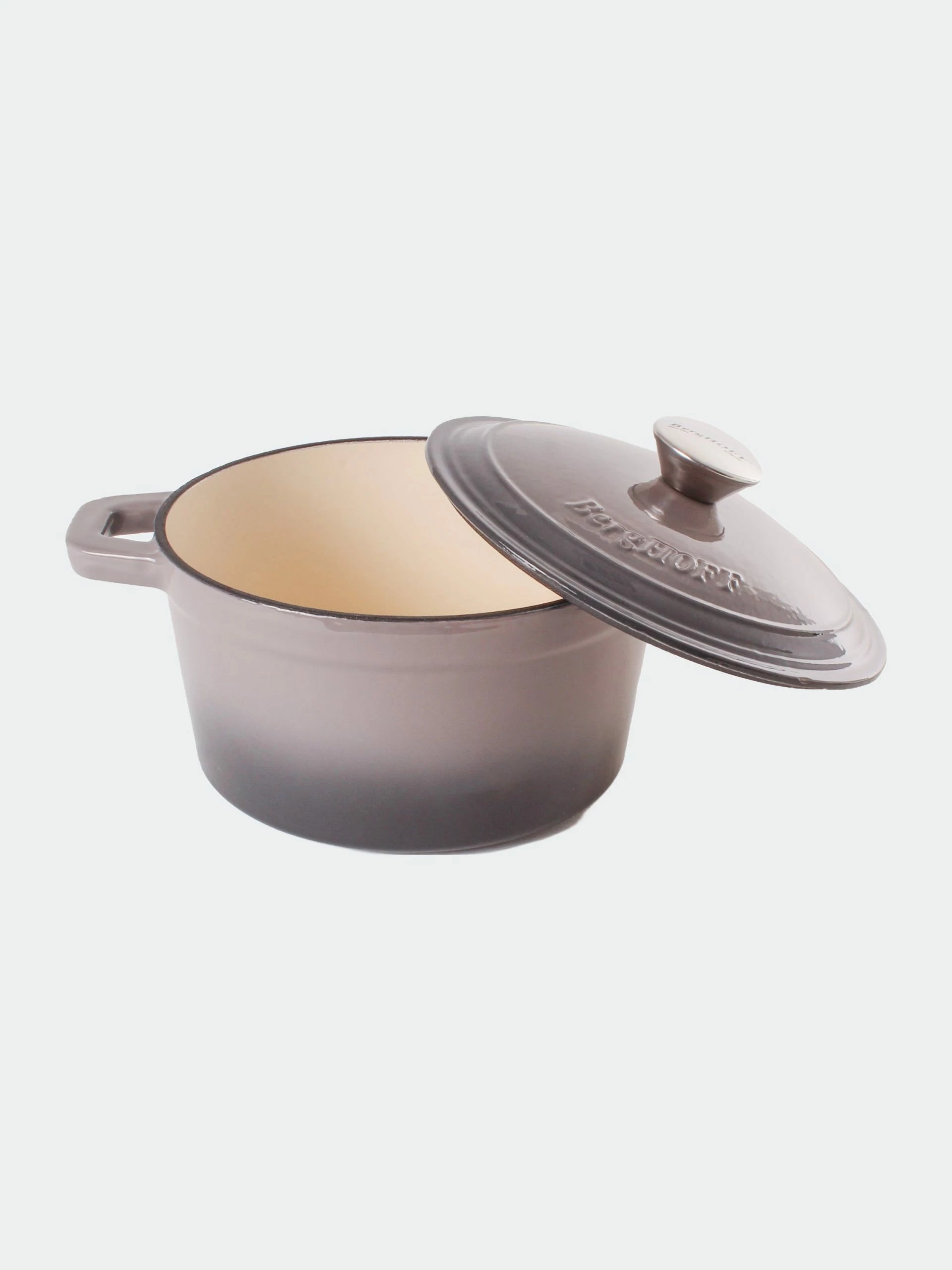 BergHOFF Neo Cast Iron 3Pc Cookware Set, 3Qt Covered Dutch Oven & 10" Fry Pan - Oyster 5 BergHOFF Neo Cast Iron 3Pc Cookware Set, 3Qt Covered Dutch Oven & 10" Fry Pan - Oyster – Bild 3