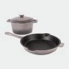 BergHOFF Neo Cast Iron 3Pc Cookware Set, 3Qt Covered Dutch Oven & 10" Fry Pan - Oyster -Tools Verkaufsladen M05413821355443 3321891748 scaled