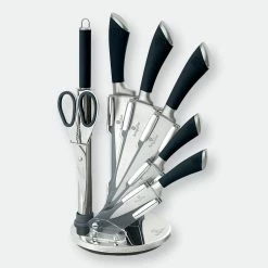 Berlinger Haus 8-Piece Knife Set With Acrylic Stand Black Collection