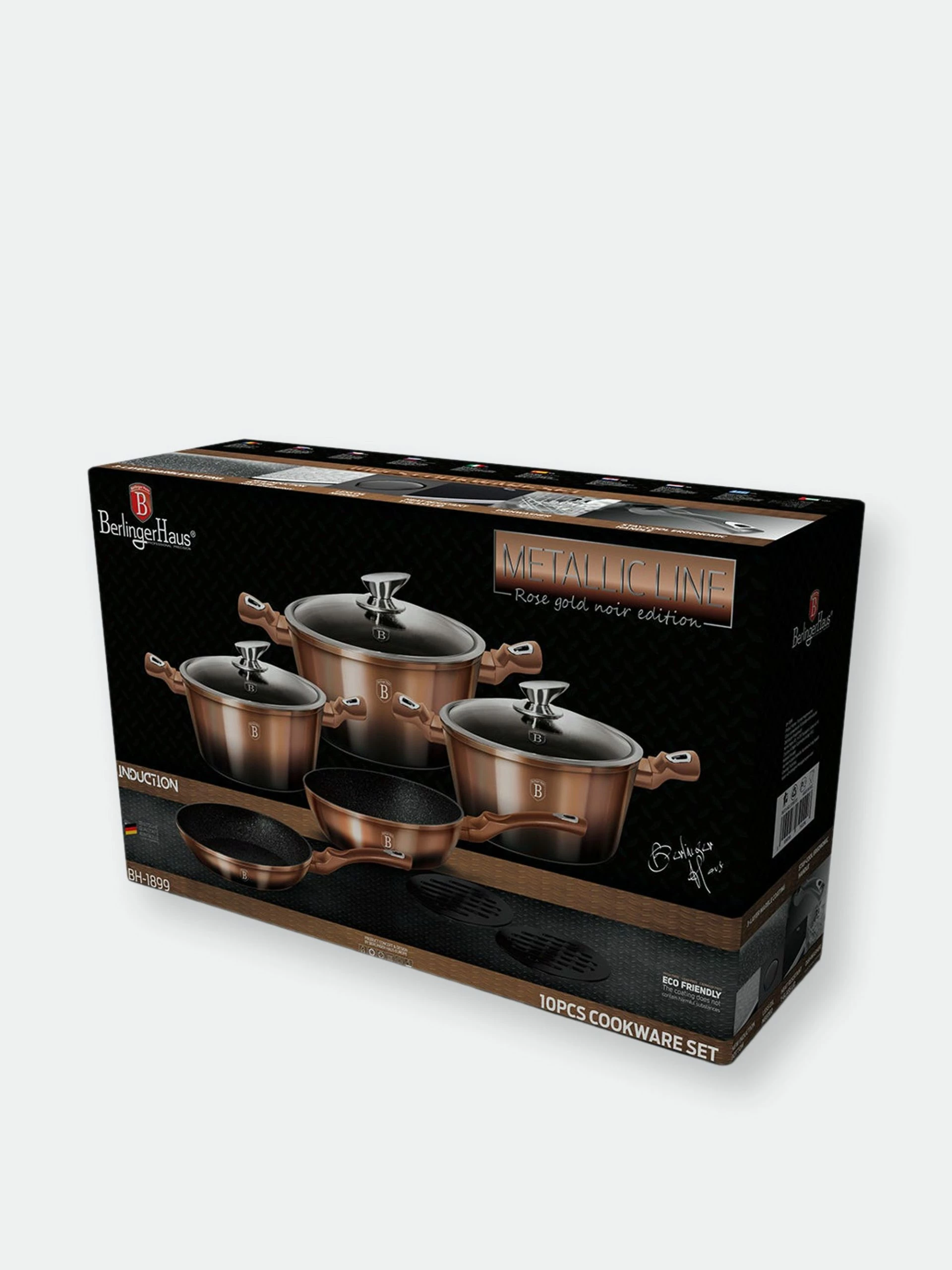 Berlinger Haus 10-Piece Kitchen Cookware Set Rose Gold Noir Collection 6 Berlinger Haus 10-Piece Kitchen Cookware Set Rose Gold Noir Collection – Bild 4
