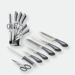 Berlinger Haus 8-Piece Knife Set W/ Acrylic Stand Black Rose Gold Collection -Tools Verkaufsladen M05999056794559 3079042177 scaled