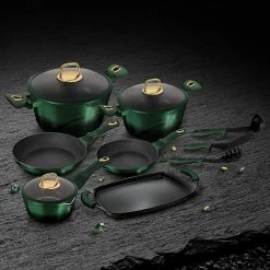 Berlinger Haus 12-Piece Kitchen Cookware Set Emerald Collection -Tools Verkaufsladen M05999056798373 3994985779