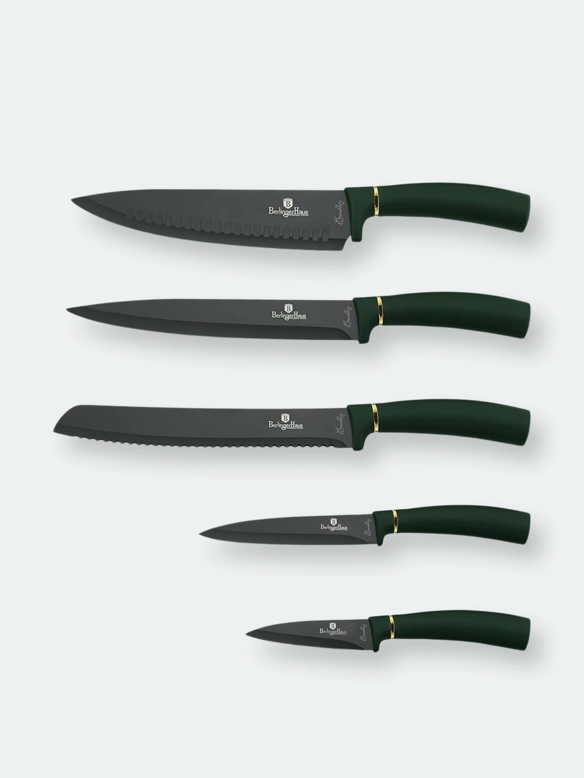 Berlinger Haus 6-Piece Knife Set With Magnetic Hanger Emerald Collection 4 Berlinger Haus 6-Piece Knife Set With Magnetic Hanger Emerald Collection – Bild 2