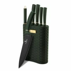 Berlinger Haus 7-Piece Knife Set With Stand Emerald Collection