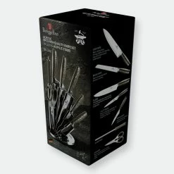 Berlinger Haus 8-Piece Knife Set With Acrylic Stand Carbon Collection -Tools Verkaufsladen M05999108412042 3279306015 scaled