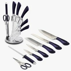 Berlinger Haus 8-Piece Knife Set W/ Acrylic Stand Black Rose Gold Collection -Tools Verkaufsladen M05999108423659 792905347