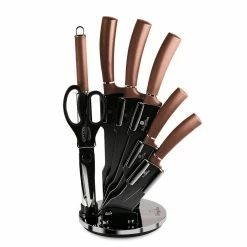 Berlinger Haus 8-Piece Knife Set With Acrylic Stand Moonlight Collection