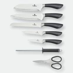 Berlinger Haus 8-Piece Knife Set W/ Acrylic Stand Black Rose Gold Collection -Tools Verkaufsladen M05999108425080 287521629 scaled