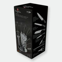 Berlinger Haus 8-Piece Knife Set W/ Acrylic Stand Black Rose Gold Collection -Tools Verkaufsladen M05999108425080 3513243979 scaled