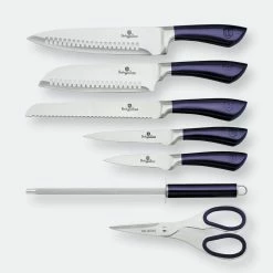 Berlinger Haus 8-Piece Knife Set W/ Acrylic Stand Black Rose Gold Collection -Tools Verkaufsladen M05999108425080 507309713 scaled