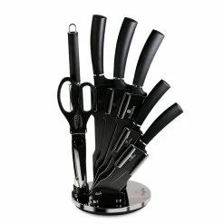 Berlinger Haus 8-Piece Knife Set With Acrylic Stand Carbon Collection