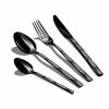 Berlinger Haus 24-Piece Stainless Steel Mirror Finish Cutlery Set Black Collection